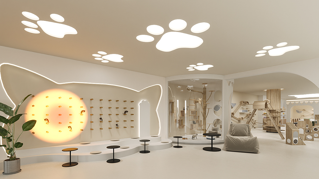 杭州大型寵物店裝修設計