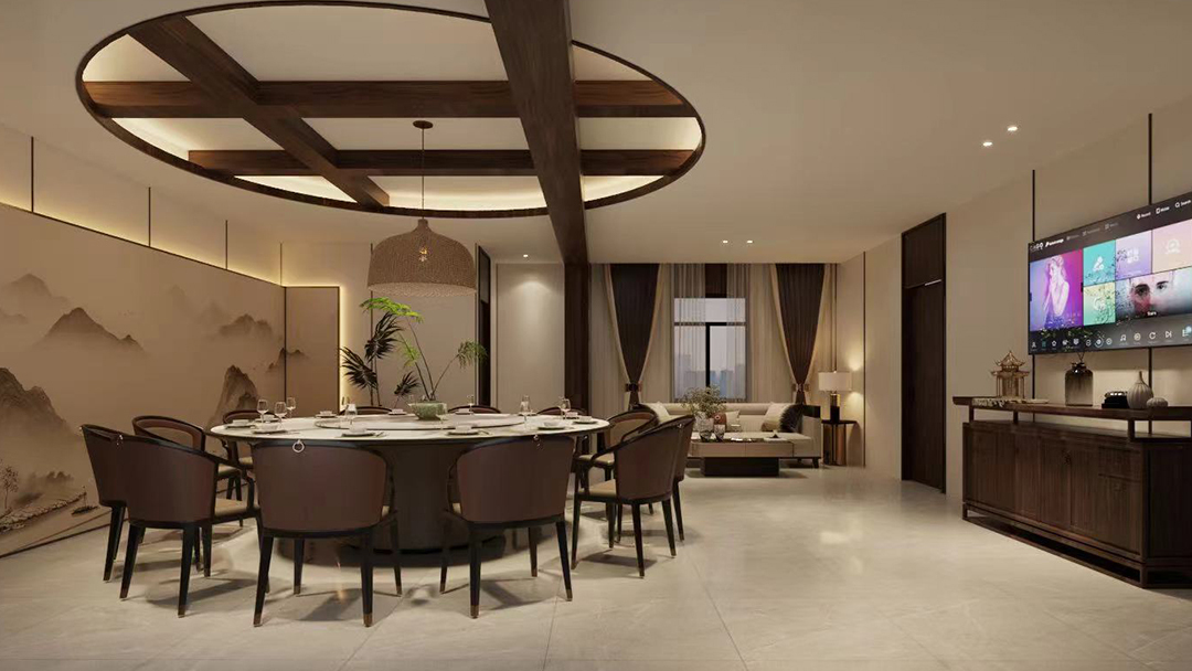 杭州家庭式中式餐廳裝修設計