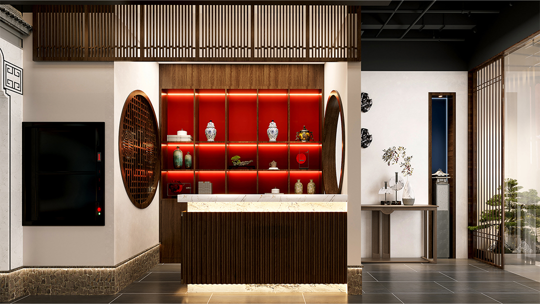 杭州創(chuàng)意中式餐廳裝修設(shè)計