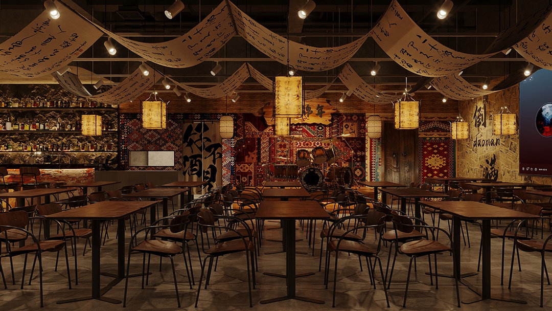 杭州露營風(fēng)戶外酒吧裝修設(shè)計(jì)