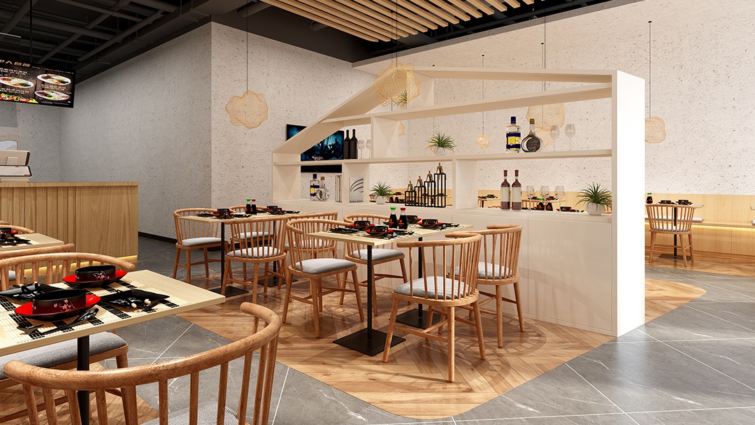 杭州簡約風水餃店裝修設計