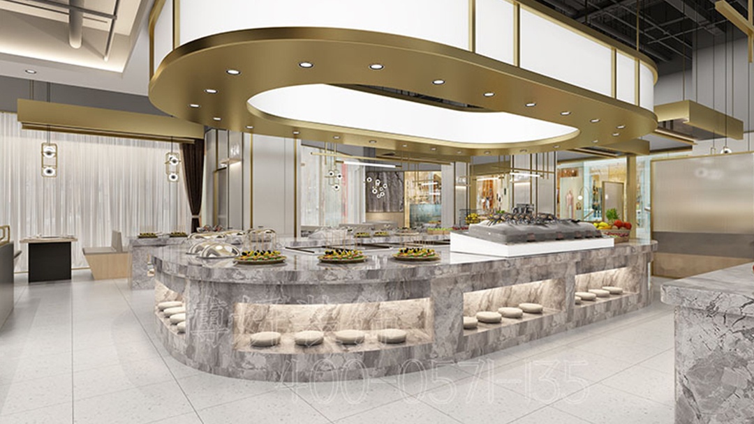 杭州現代簡約風快餐店裝修設計