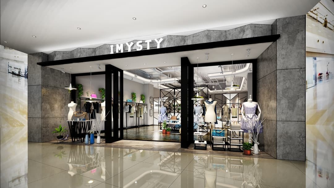 杭州工業風女裝店裝修設計