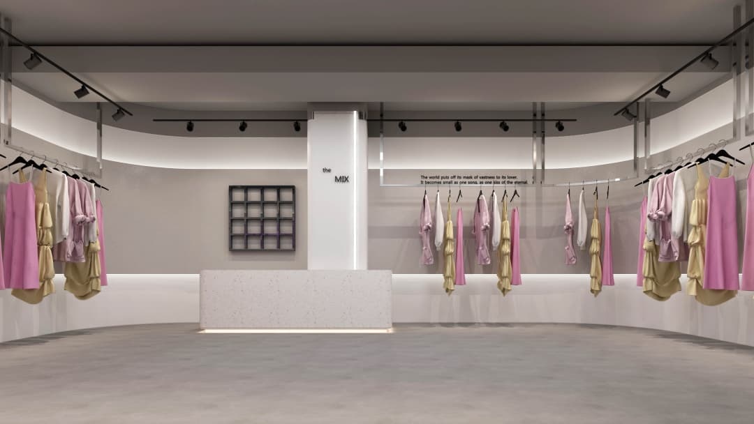 杭州日式侘寂風(fēng)女裝店裝修設(shè)計